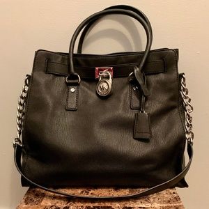 Perfect MK Hamilton Large Tote with Lock & Key